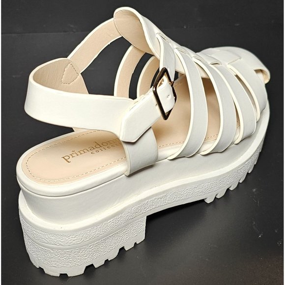PRIMADONNA COLLECTION WOMEN SANDAL Strap Platform Euro Sizes  White 00134 ECP - Picture 7 of 12